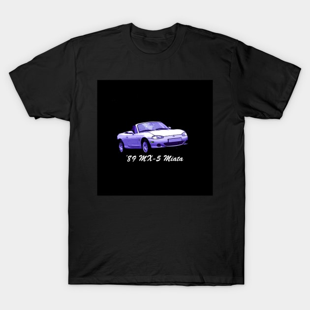 '89 MX-5 Miata Roadster T-Shirt by CarloVaro